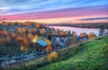 View from Mount Levitan in Plyos Royalty Free Stock Photo